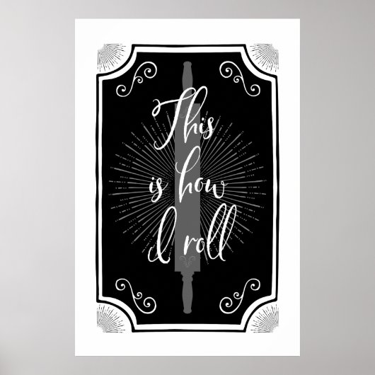 Antiek Keukenbord - Zo ga ik rollen Poster (Voorkant)