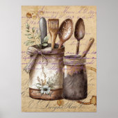  Antiek keukengereedschap Poster (Voorkant)