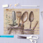  Antiek keukengereedschap Tissuepapier (Craft)