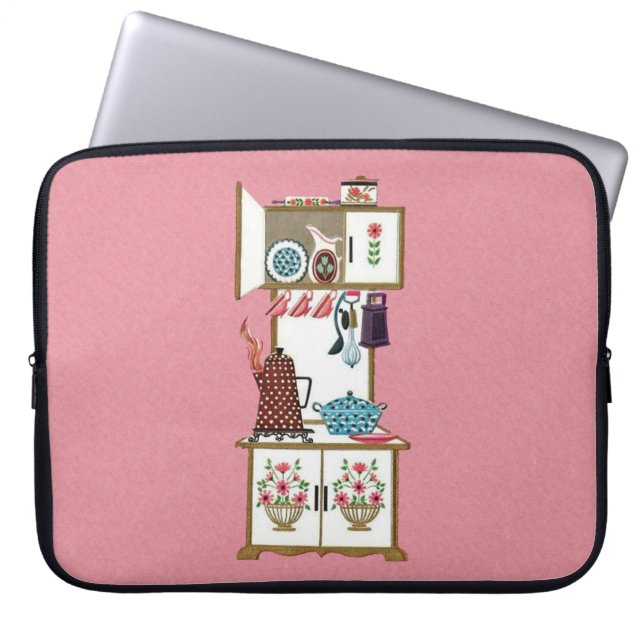  Antiek Keukenkoffiekast Laptop Sleeve (Voorkant)