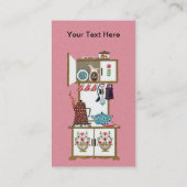  Antiek Keukenkoffiekast Visitekaartje (Achterkant)