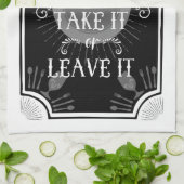 Antiek Keukenteken - op het Menu van vandaag Theedoek (Gevouwen)