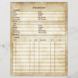  Antiek Kijk Genealogie Gezinsoverzicht Flyer