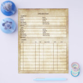 Antiek Kijk Genealogie Gezinsoverzicht Flyer (Enkel)