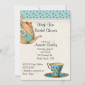 Antiek Kijk Vrijgezellenfeest Tea Party Uitnodigin Kaart (Voorkant)