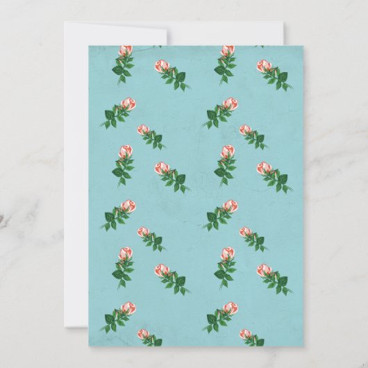 Antiek Kijk Vrijgezellenfeest Tea Party Uitnodigin Kaart (Achterkant)