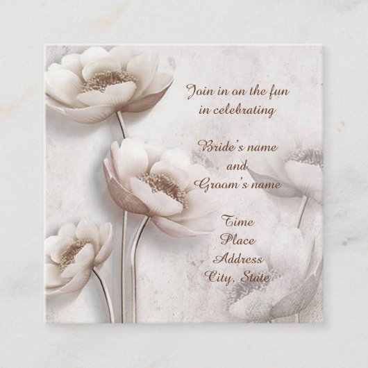 Antiek kijkplaats Lotus Flower Reception Enclosure Informatiekaartje (Voorkant)