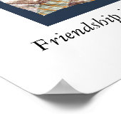 Antiek Kilt Friendship is genaaid met Love..... Poster (Hoek)