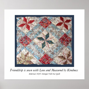 Antiek Kilt Friendship is genaaid met Love..... Poster