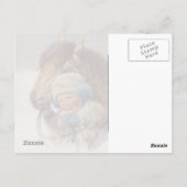 Antiek  kinderen Memory Pony Horse Briefkaart (Achterkant)