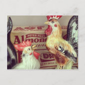 Antiek kippen briefkaart (Voorkant)