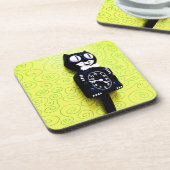 Antiek kit Cat Clock Cork Onderzetter (Linkerzijde)