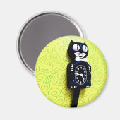 Antiek kit Kat Clock Magnet (Voorkant / Achterkant)