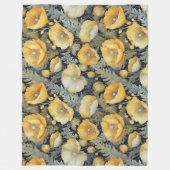 Antiek klaprozenpatroon fleece deken (Voorkant)