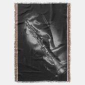 Antiek klarinet stilleven, B&W Deken (Voorkant Verticaal)