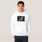 Antiek klarinet stilleven, B&W Hoodie (Voorkant volledig)