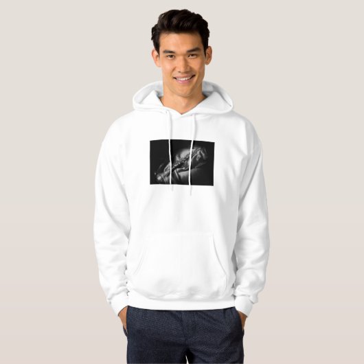 Antiek klarinet stilleven, B&W Hoodie (Voorkant volledig)
