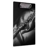 Antiek klarinet stilleven, B&W Klembord (Rechts)