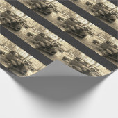 Antiek, Klassiek, Vintage Car Wrapping Paper Cadeaupapier (Hoek)