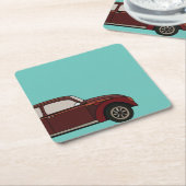 Antiek klassieke auto kartonnen onderzetters (Schuin)