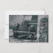 Antiek klassieke autowrakken RSVP-kaarten RSVP Kaartje (Achterkant)