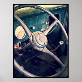 Antiek Klassieke bestelwagen Poster