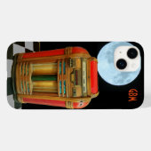 Antiek Klassieke Jukebox met Full Blue Moon Hoesje (Achterkant (horizontaal))