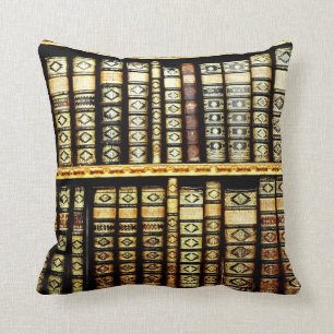 Antiek Klassieke Lederboeken Pillow Kussen