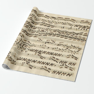  Antiek Klassieke muziekscript Cadeaupapier