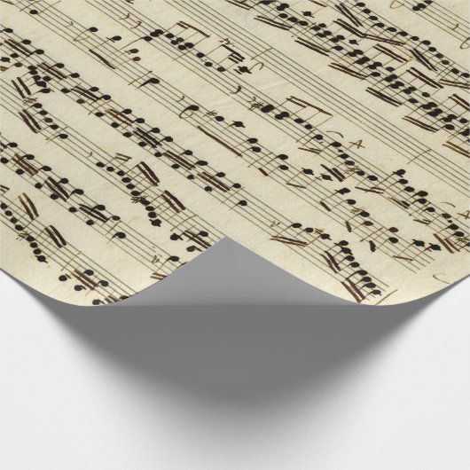  Antiek Klassieke muziekscript Cadeaupapier (Hoek)