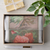  Antiek klassieke papaverbloem Tissuepapier (Geschenk)