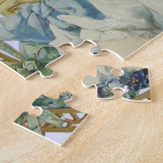 Antiek klein meisje kinderportret mooi legpuzzel (Zijkant)