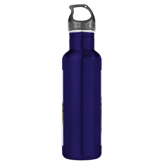 Antiek klein meisje kinderportret mooi waterfles  (Achterkant)