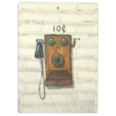 antiek klembord voor wandtelefoons (Achterkant)