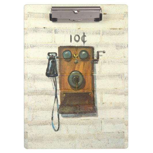 antiek klembord voor wandtelefoons (Voorkant)