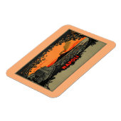 Antiek kleur litho Hotel Bristol Napels Napoli Magneet (Linkerzijde)