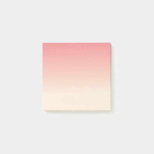 Antiek kleuren van witte en lichte koraalkleuren post-it® notes (Voorkant)