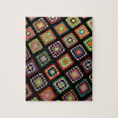 Antiek kleurrijk Granny Squares Classic Pattern Legpuzzel (Verticaal)