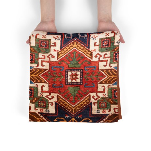 Antiek  kleurrijk oosterdpad bad handdoek