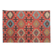 Antiek kleurrijk Turks Kilim Carpet Rug Kussensloop (Achterkant-Rechts)