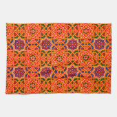 Antiek Kleurrijke Tapijtprint Theedoek (Horizontaal)