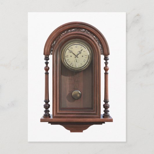 Antiek klok briefkaart (Voorkant)