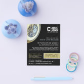 Antiek klok, Horoloog Adverteren Flyer (Enkel)