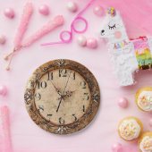 Antiek klok papieren bordje (Feest)