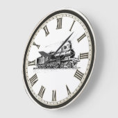 Antiek klok voor het kantoor van het thuisstation (Hoek)