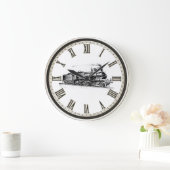 Antiek klok voor het kantoor van het thuisstation (Huis)