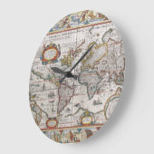 Antiek klok voor Wereldkaart (Hoek)