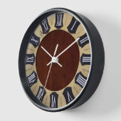 Antiek klok Wit Romeins Numeriek Rood Centrum (Hoek)