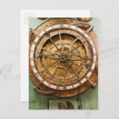 Antiek klokgezicht, Duitsland Briefkaart (Voorkant / Achterkant)