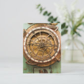 Antiek klokgezicht, Duitsland Briefkaart (Staand voorkant)